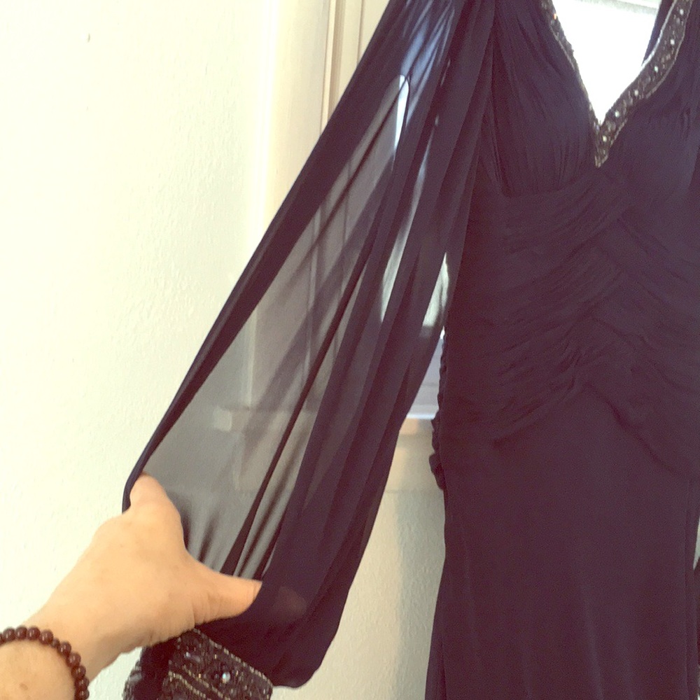 Beaded evening gown